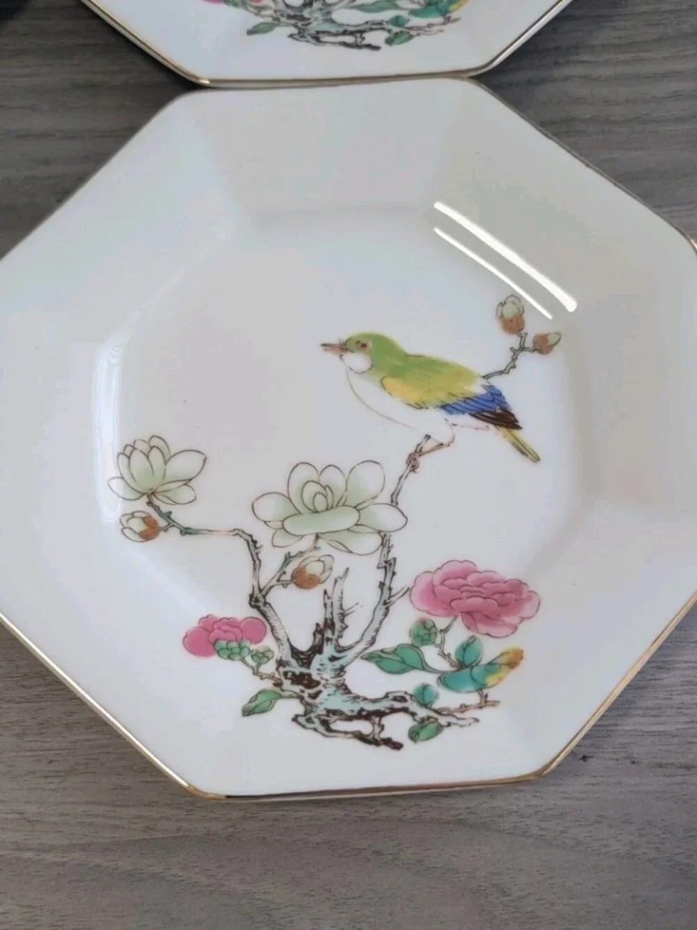 Vintage Ming Garden by Otagiri plate Japan Set of 4